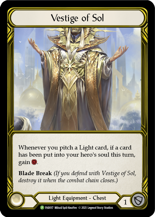 Vestige of Sol (Promo) [Gold]
