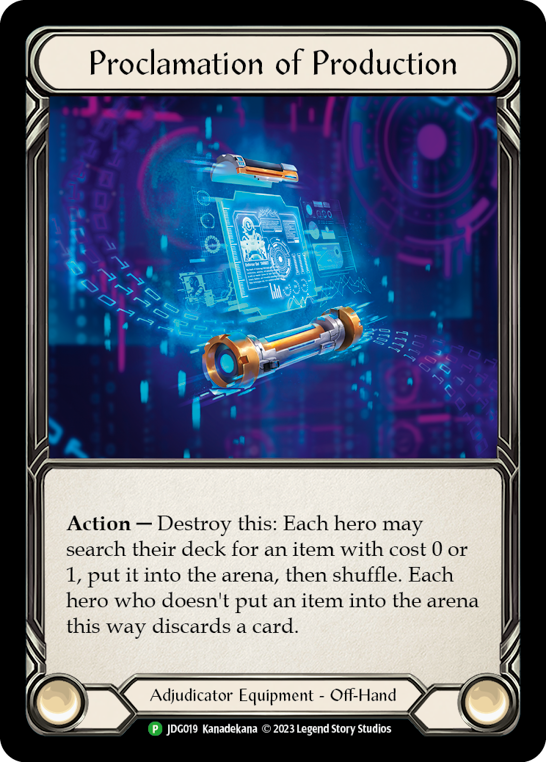 Proclamation of Production (Promo)