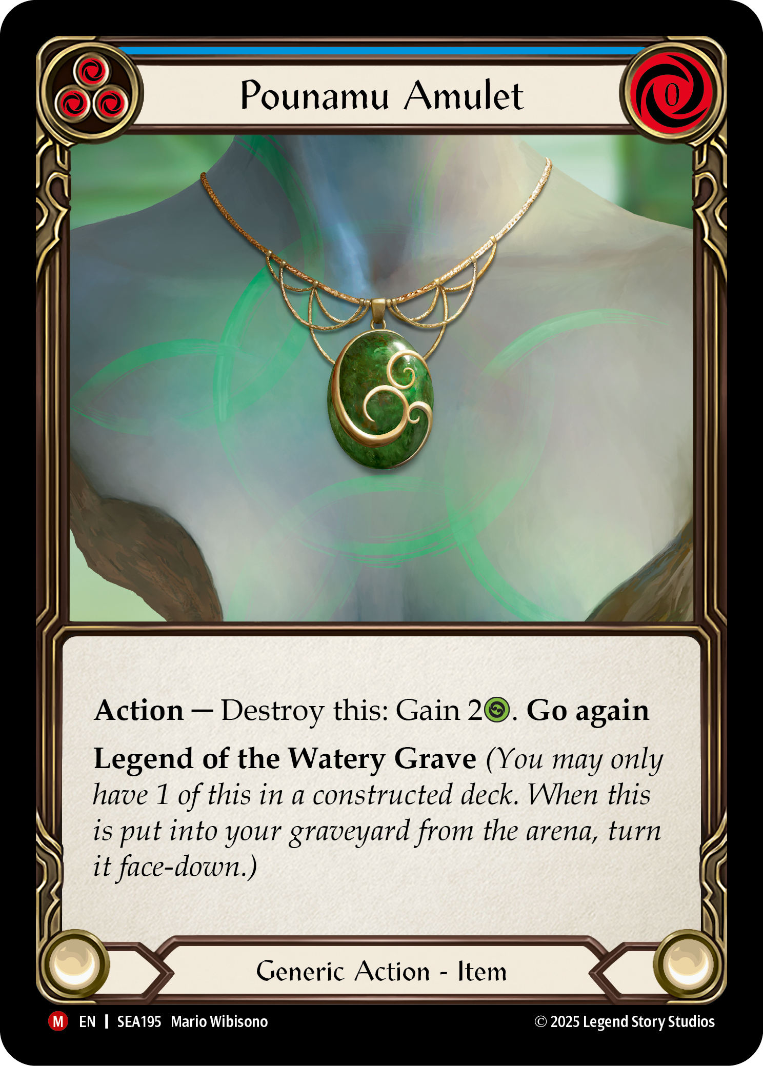 SEA195 - Majestic - Pounamu Amulet