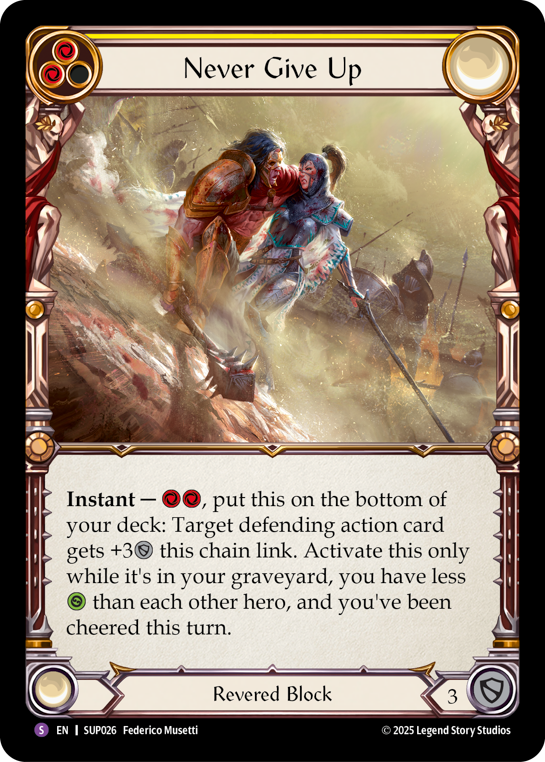 SUP026-RF - Super-Rare - Never Give Up