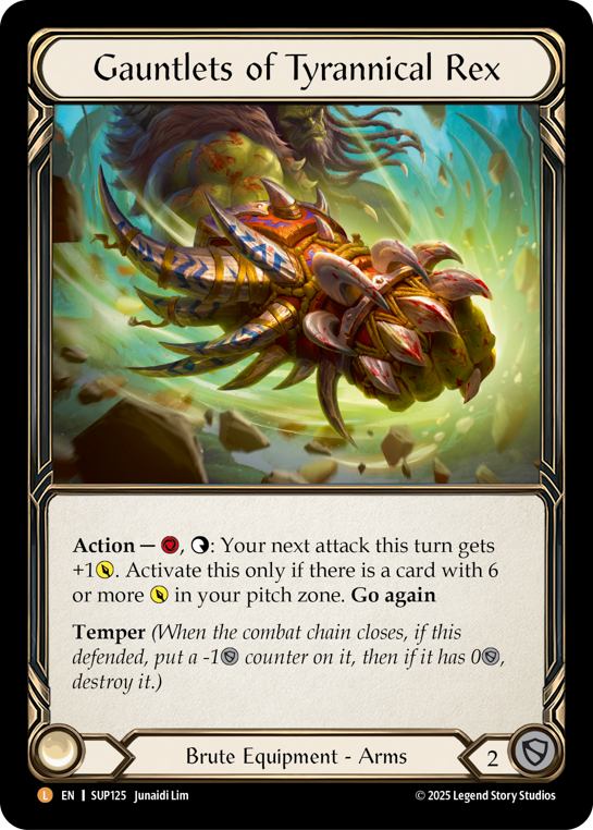 SUP125-CF - Legendary - Gauntlets of Tyrannical Rex
