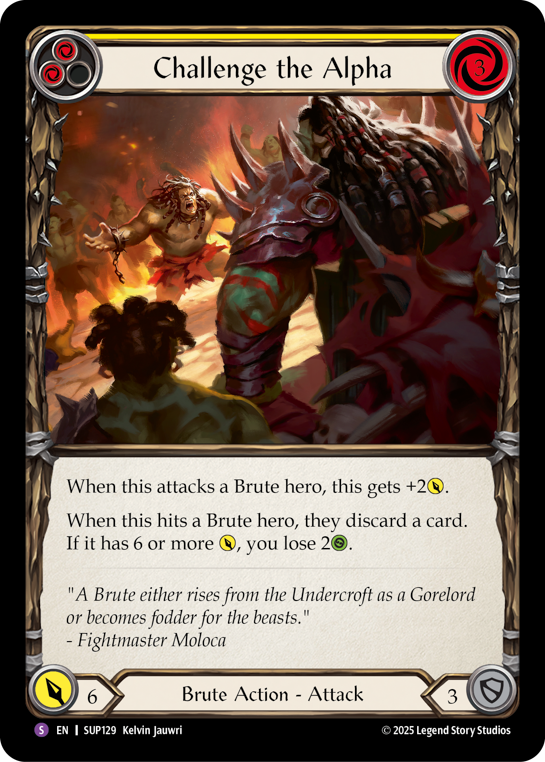 SUP129-RF - Super-Rare - Challenge the Alpha