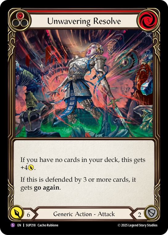 SUP218-RF - Super-Rare - Unwavering Resolve
