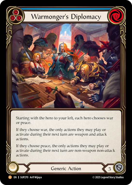SUP270-CF - Legendary - Warmonger's Diplomacy