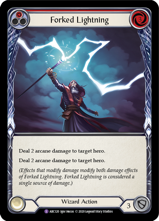 U-ARC120-RF - Super-Rare - Forked Lightning